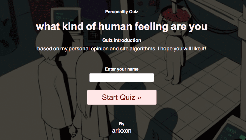 What Human Feeling Are You Test Quiz